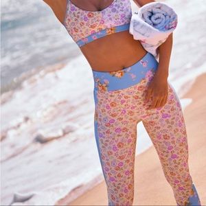 Love Shack Fancy x Bandier mixed print leggings